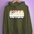 Assume Nothing Bear Pride Flag Hoodie - Army